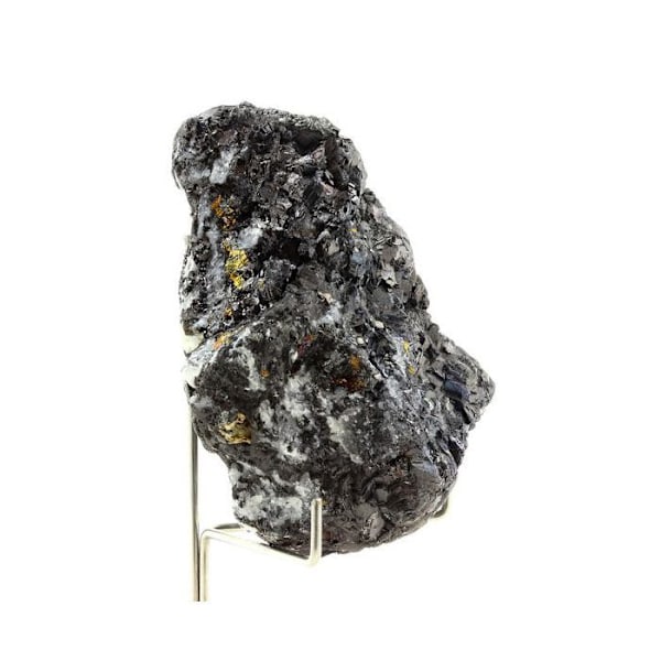 Sten og mineraler. Argentiferous Galena + Chalcopyrit. 1864,40 ct. Oulles, Isère, Frankrig.