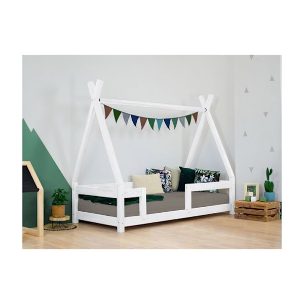 Benlemi - DO-0003/120X190-BIL - NAKANA tipi trä enkelsäng Vit 120x190cm Vit