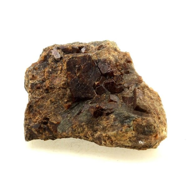 Sten og mineraler. Grossulær granat-Andradite. 373,5 øre. Pyrénées-Orientales, Frankrig.. Röd
