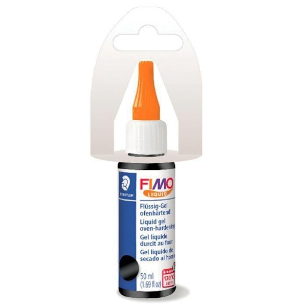 Flydende Fimo - FIMO - Sort - 50ml - Ovnhærdende gel - Til kreationer af polymerler Svart