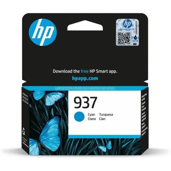 HP 937 Ægte blækpatron cyan