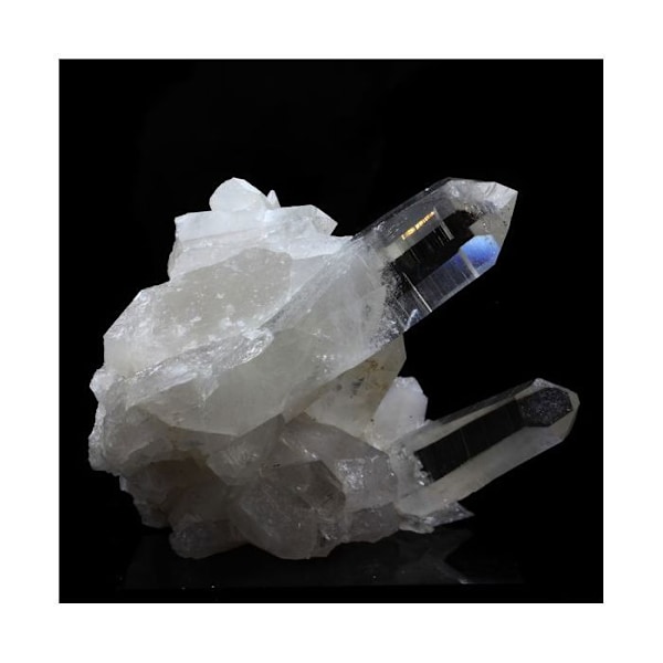 Sten og mineraler. Kvarts. 447,0 øre. Freney d'Oisans, Bourg d'Oisans, Frankrig..
