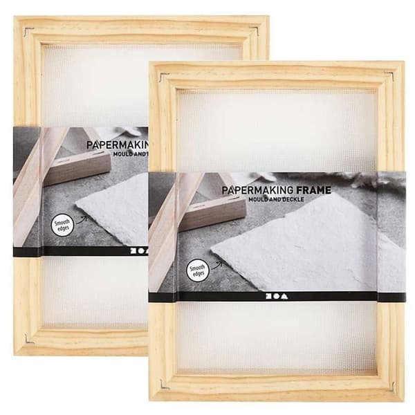 2 ramformar för att göra A5-papper - 23 x 17 x 2 cm brun