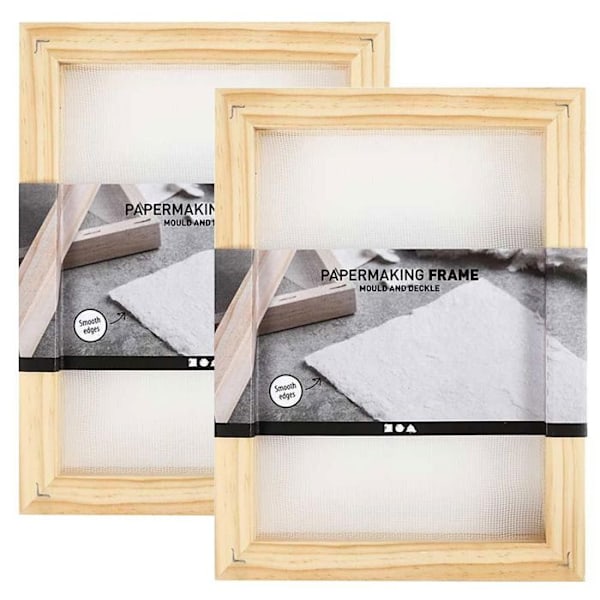 2 ramformar för att göra A5-papper - 23 x 17 x 2 cm kastanj