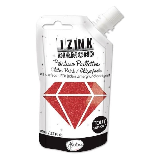 Izink Diamond Paint - Röd - 80ml