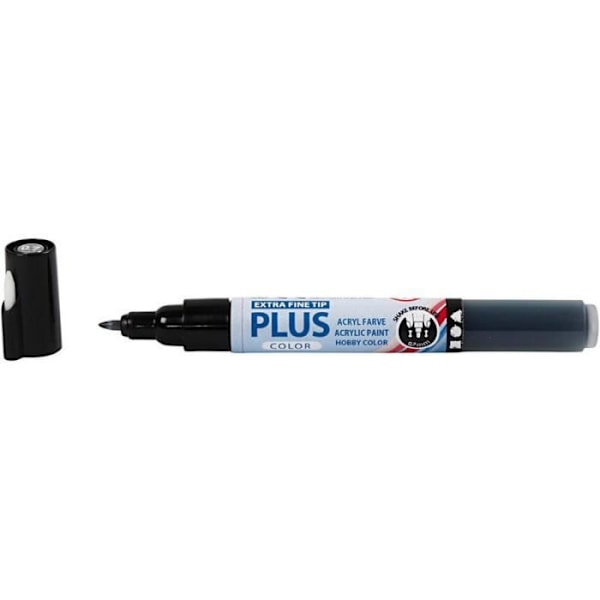 Filt penna - Plus Color - Svart - 14,5 cm - Spets 0,7 mm - 1 styck Svart