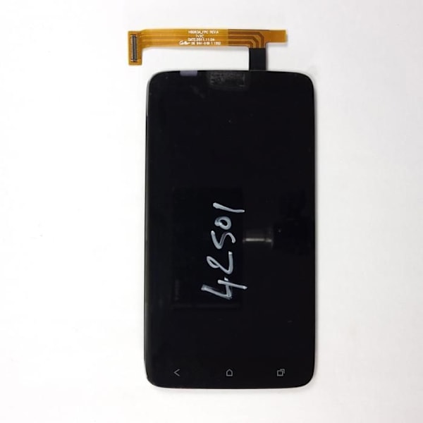 Berøringseffekt glas LCD Retina sort til HTC One XL Svart