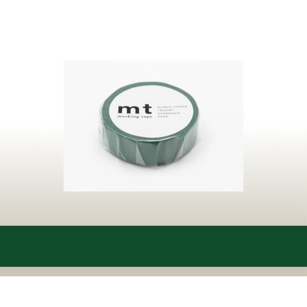 Masking Tape MT 1,5 cm Almindelig påfuglegrøn Grøn Grön