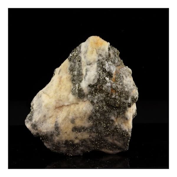 Sten og mineraler. Pyrit + dolomit. 923,00 ct. Binntal, Schweiz.