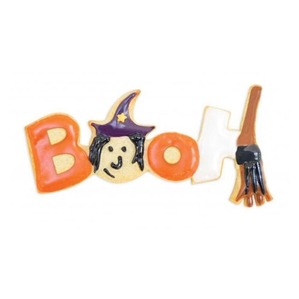Halloween-leivontapursotinsarja 16 kappaletta + mustat ja valkoiset elintarvikesakset