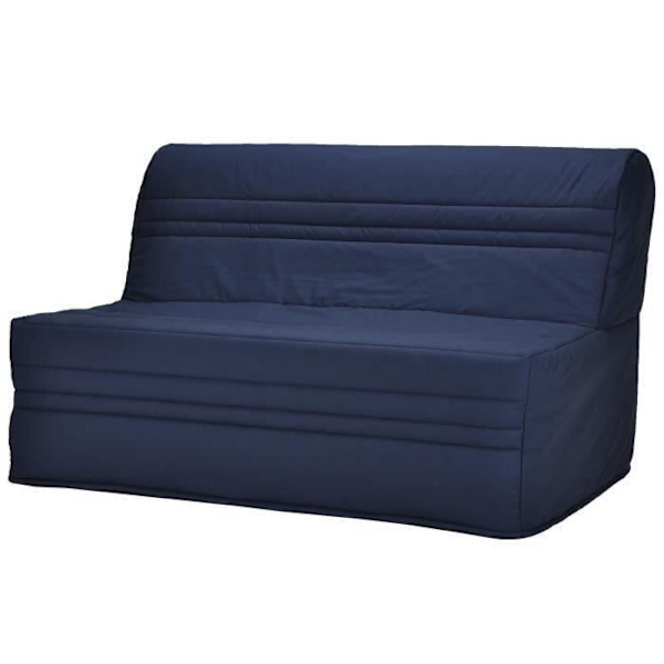 JOÉ 3-pers. BZ bænk - Navyblåt stof - Moderne - L 143 x P 97 cm marinblå