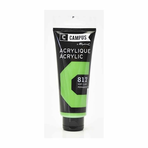 Akrüüli maali - Campus by Raphael - 817 - Vihreä pysyvä - 100 ml - Sekamateriaali Permanent grön