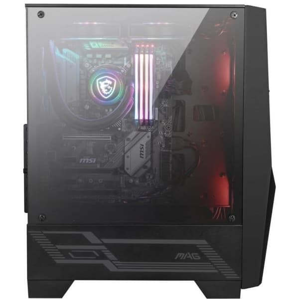 MSI MAG FORGE 100M PC CASE - Sort - Hærdet glas - ATX-format (306-7G03M21-809)