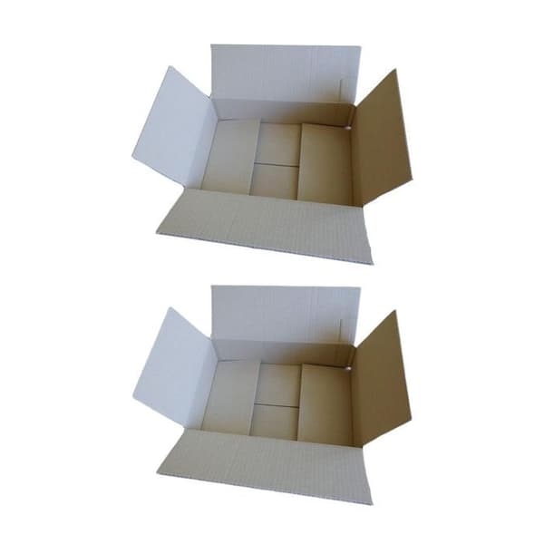 2 st packboxar 31 x 21 x 7,5 cm brun