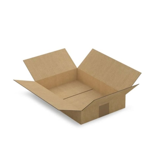 10 pakkauslaatikkoa 31 x 21,5 x 5,5 cm - Yksi aallotettu kastanj