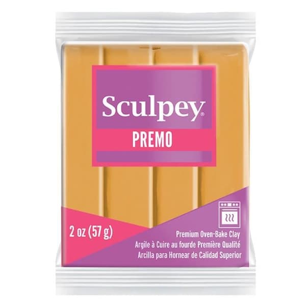 Polymerlera - SCULPEY - 57 g - Senap - Gul - Från 5 år senap