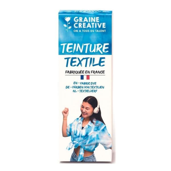 Textilfärg 100 ml slips och stanseffekt - Ultramarin Blå