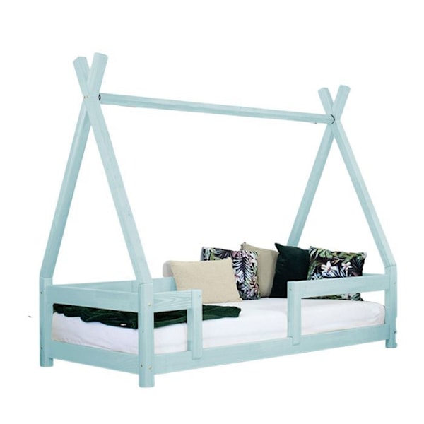 Lit cabane enfant NAKANA 80 x 180 vaaleansininen Blå