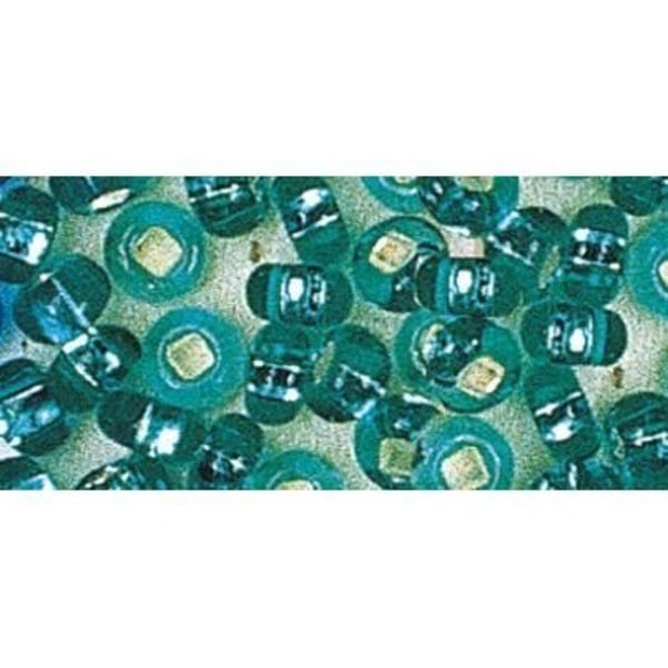 RAYHER Rocailles - Ø 2 mm - Med sølvindhold - Jade - 17 g boks Grön
