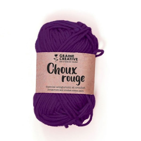 Bomullsgarn Amigurumi Violet Rödkål Violett rödkål