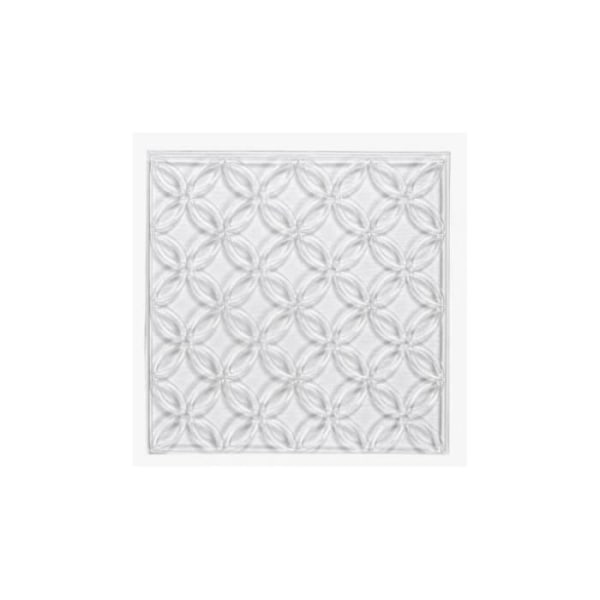 Relief støbeplade - Rayher - Blomsterkrans - 11x11 cm - Genanvendelig - Til kreativ beton