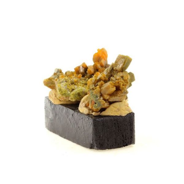 Sten og mineraler. Pyromorphit. 186,15 øre. Les Farges mine, Ussel, Corrèze, Frankrig.