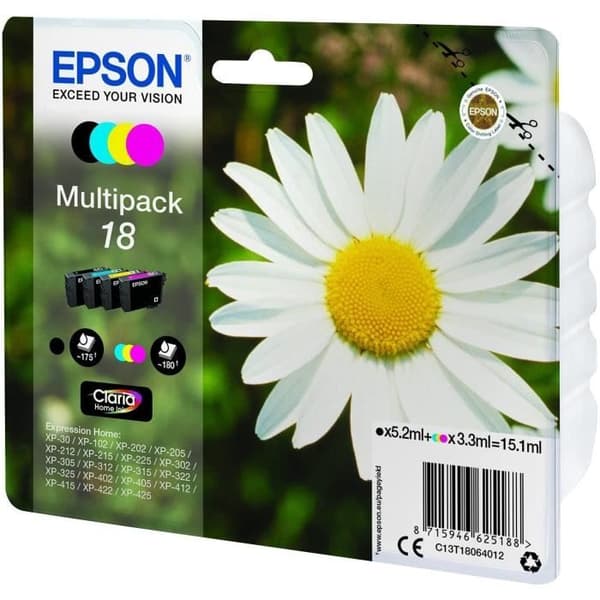 Epson PACK PAQUERETTE 4CL bläckpatron