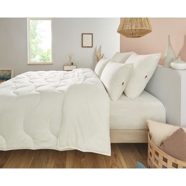 Couette Chaude 450gr/m² - DODO - CHAMPS DE LIN - 200 x 200 cm - Hvid Vit
