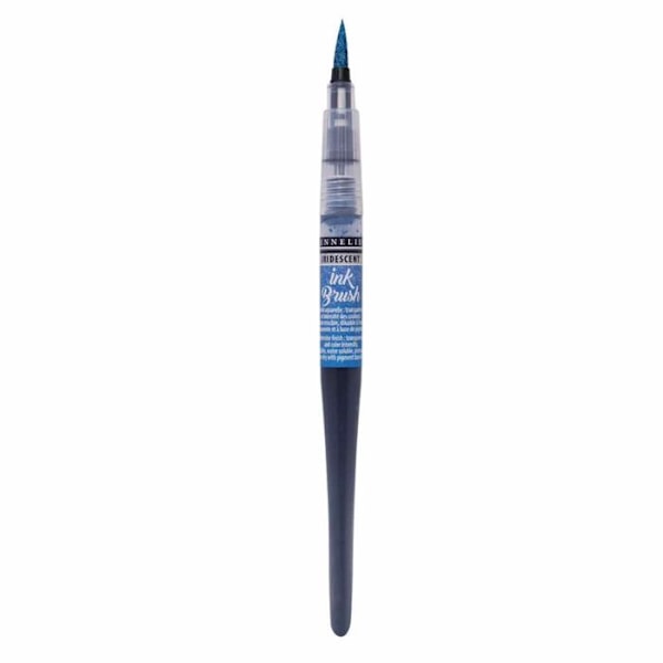 Pinceau præfyldt - Ink Brush - Turkis iriseret - Sennelier Lilla
