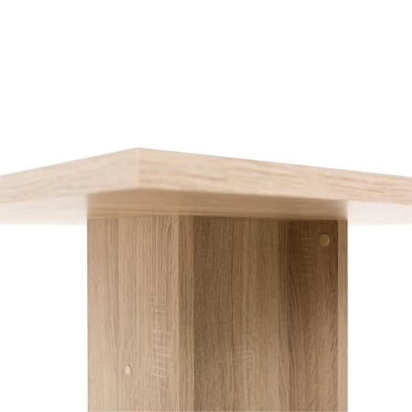 Spisebord til 2 til 4 personer - Firkantet - Klassisk - Eg indretning - GUSTAVE - L 80 x B 80 cm Brun