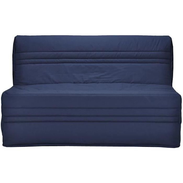 JOÉ 3-pers. BZ bænk - Navyblåt stof - Moderne - L 143 x P 97 cm marinblå