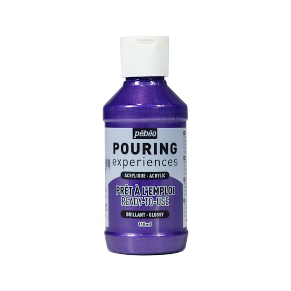 Akvarep - Pébéo - Pouring - 118 ml - Metal violet - Mixte Violett Metallisk