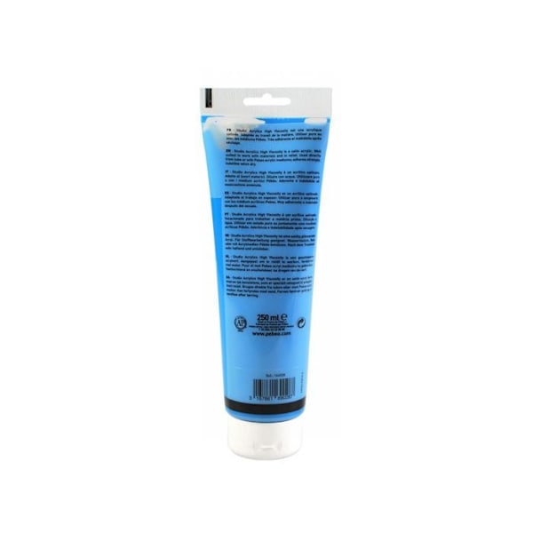 Akryyli - Pébéo - 169028 - 250 ml - Cerulean Blue - Satiini Cerulean blå