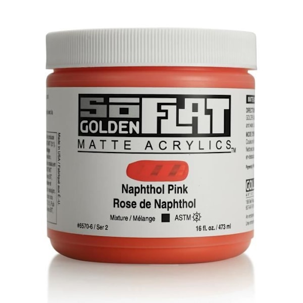 SoFlat Gyllene Akrylfärg 473 ml Naphthol Rose S2