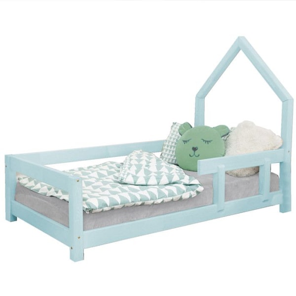 Lit cabane enfant POPPI 120 x 190 vaaleansininen 1 Blå