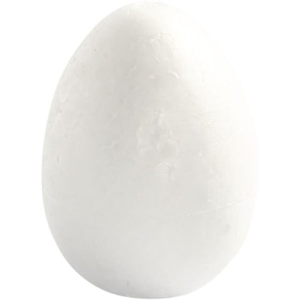 Styrenägg - Vita - 8 cm - 5 st
