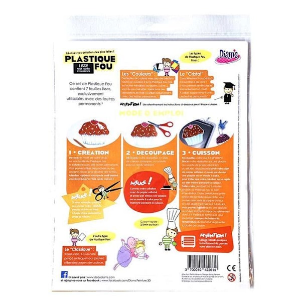 Plastik Galen Kristall 7 ark Transparent