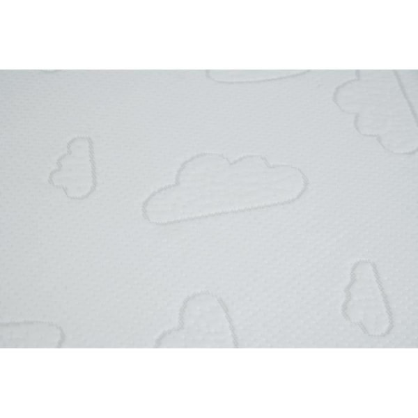 TINEO NUAGE patja - Irrotettava päällinen - 60x120x10 cm Vit