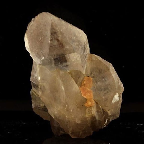 Kivet ja mineraalit. Smoky Quartz + Pink Fluorite. 729,0 senttiä. Mont Blancin vuoristo, Ranska.