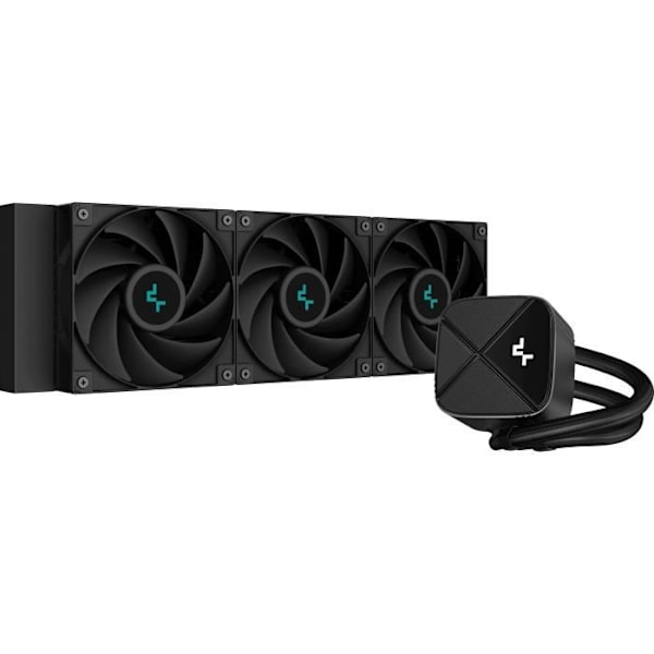 DEEPCOOL - LS720S Zero Dark - Vedenjäähdytys AIO CPU - 3x120mm - Musta