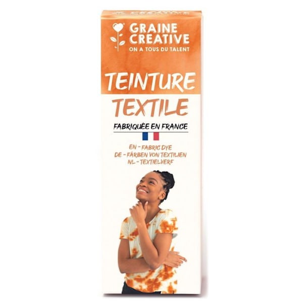 Stofmaleri 100 ml tie and die-effekt - rust Orange