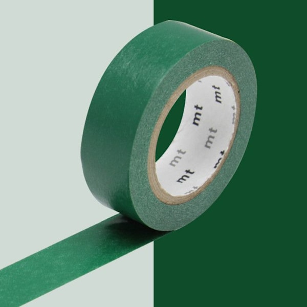 Maskininteippi MT 1,5 cm Uni viherteeri Grön
