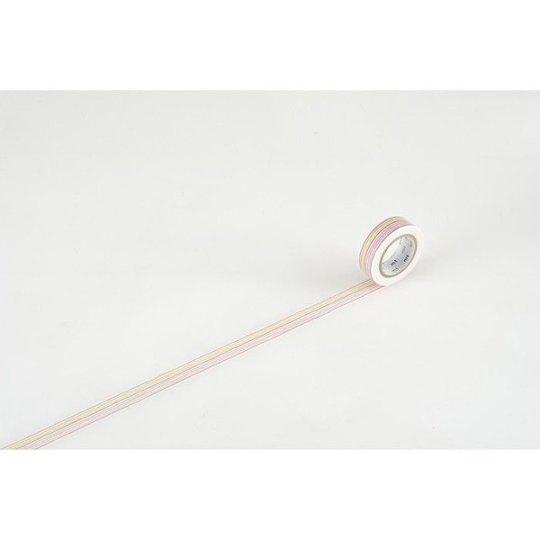 Masking Tape MT EX 1,5 cm Monivärinen viiva Flerfärgad