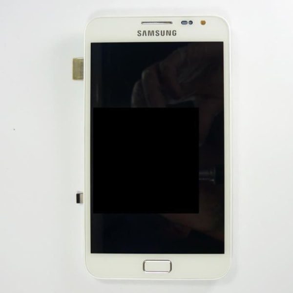 Samsung - Alkuperäinen LCD-näytön kosketuslasi Samsung Galaxy Note N7000 -kotelossa valkoinen