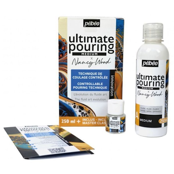 Æske - Ultimate Pouring Medium - Pébéo x Nancy Wood - 250 ml Flerfärgad