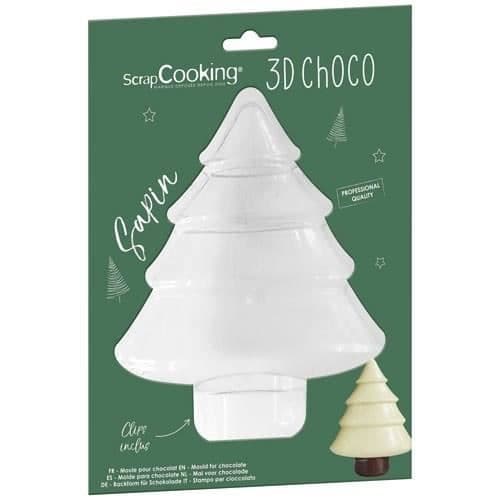 3D chokladform - SCRAPCOOKING - Julgransform - Professionell kvalitet transparent