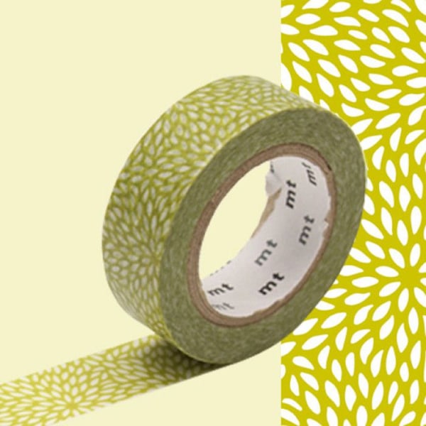 Maskingtape MT fleur de riz anis - mujinagiku Grön