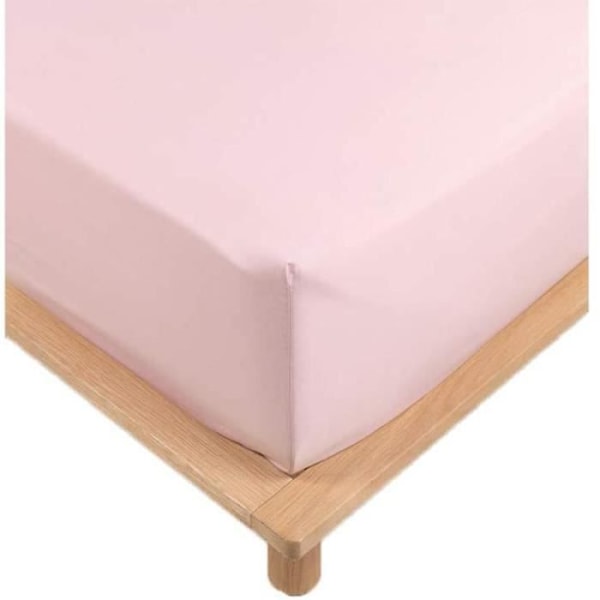 Percale Fit Sheet 140x190 cm Motorhjelm 30 cm Pink