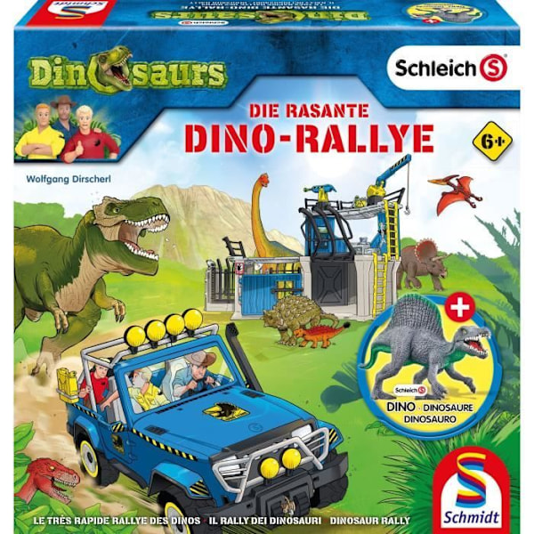 Dino-Rallye Schleich - Brætspil - SCHMIDT SPIELE Flerfärgad