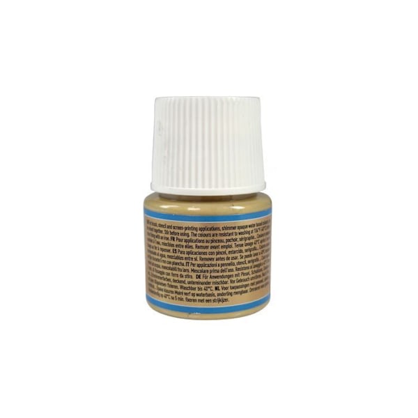 Tøjfarve - Pébéo - Setacolor opaque moire guld - 45 ml - Iridescent farve - Til forskellige stoffer Guld